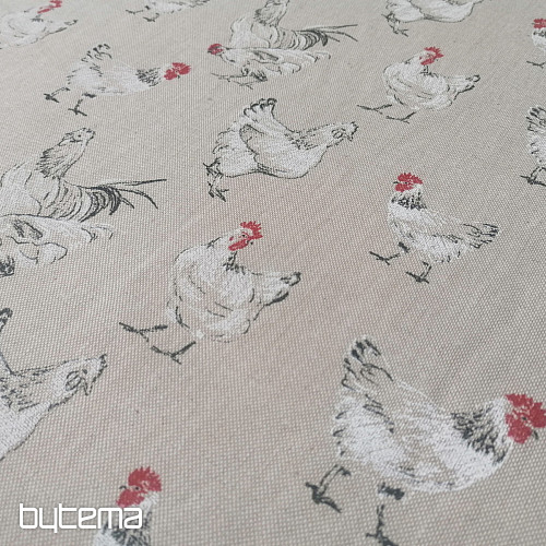 Tissu décoratif SLEPIČKY rouge