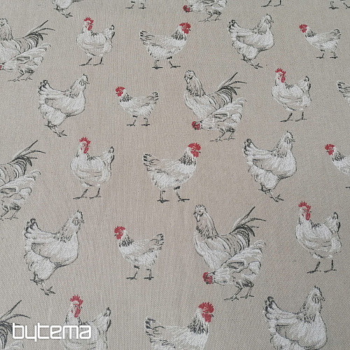 Tissu décoratif SLEPIČKY rouge