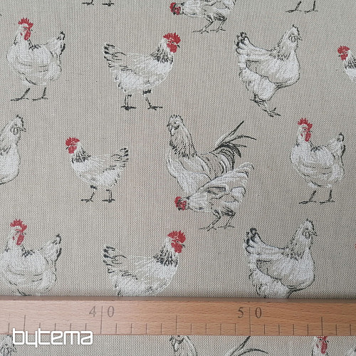 Tissu décoratif SLEPIČKY rouge