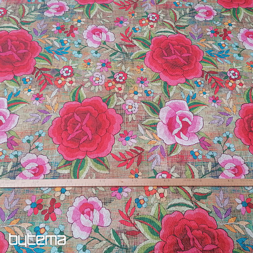 Tissu déco Fleurs Manille 280 cm