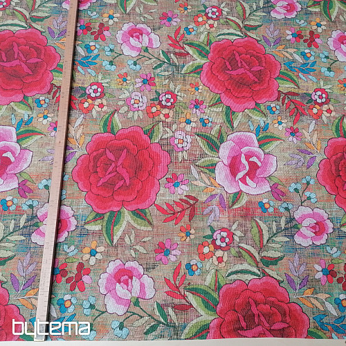 Tissu déco Fleurs Manille 280 cm