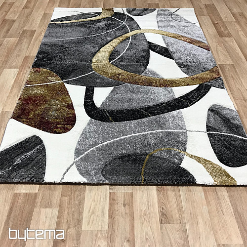 Tapis moderne DIAMANT cercles géométriques
