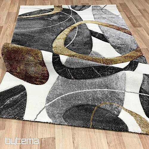 Tapis moderne DIAMANT cercles géométriques