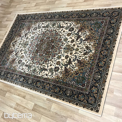 Tapis acrylique de luxe RAZIA 5503 marron / blanc