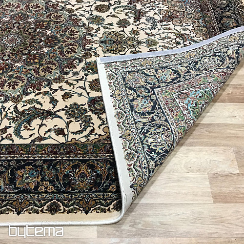 Tapis acrylique de luxe RAZIA 5503 marron / blanc