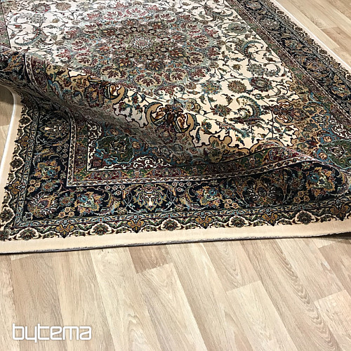 Tapis acrylique de luxe RAZIA 5503 marron / blanc