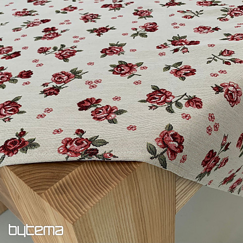 Nappe et foulard en tapisserie EDEN ROSES
