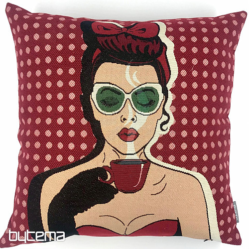 Housse de coussin tapisserie COMICS WOMAN I