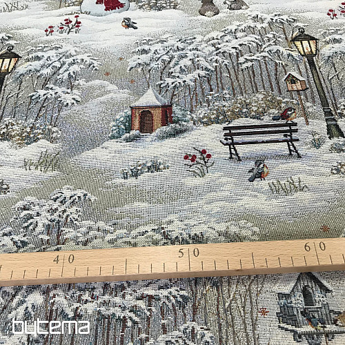 Tissu pour tapisserie NUIT HIVER