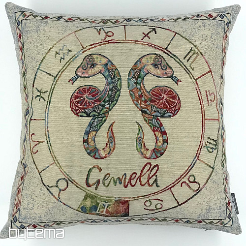 Housse de coussin tapisserie ZODIAC Gémeaux