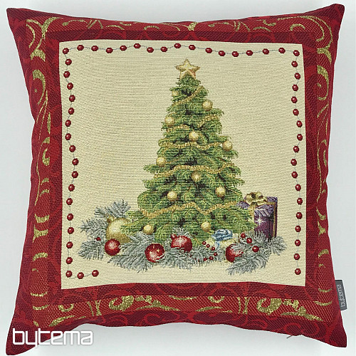Housse de coussin décoration de Noël ARBRE DANS UN CADRE