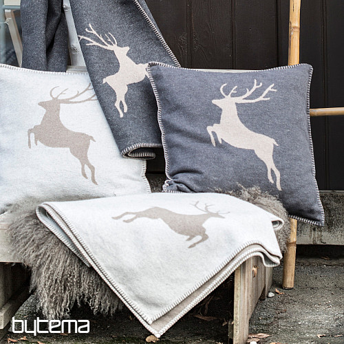 SYLT JELEN - housse de coussin gris clair st. gris