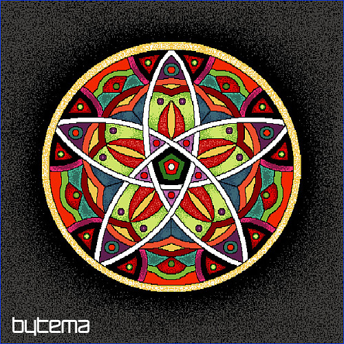Housse de coussin tapisserie MANDALA 1