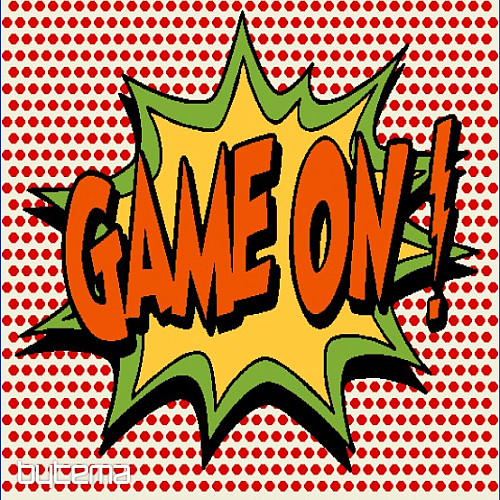 Housse de coussin tapisserie COMICS GAME ON!