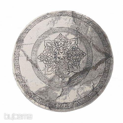 Tapis moderne cercle VISTA BLANC GRIS