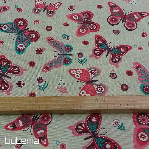 Tissu décoratif PAPILLON