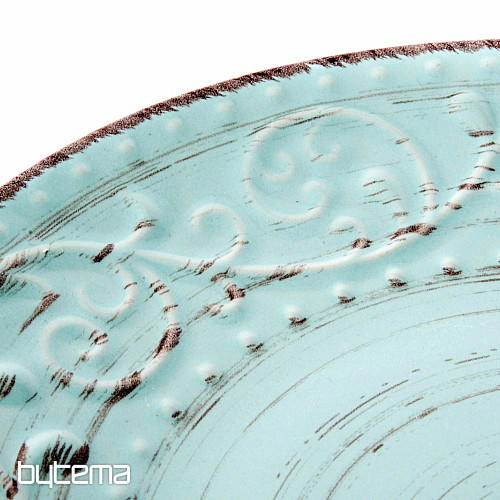 Assiette creuse BLEU RELIEF 28X3 cm