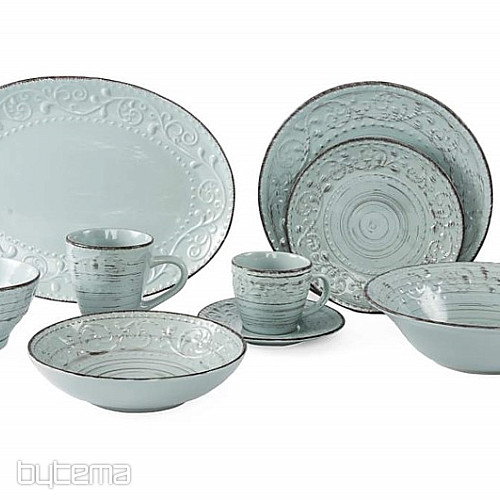 Assiette creuse BLEU RELIEF 28X3 cm