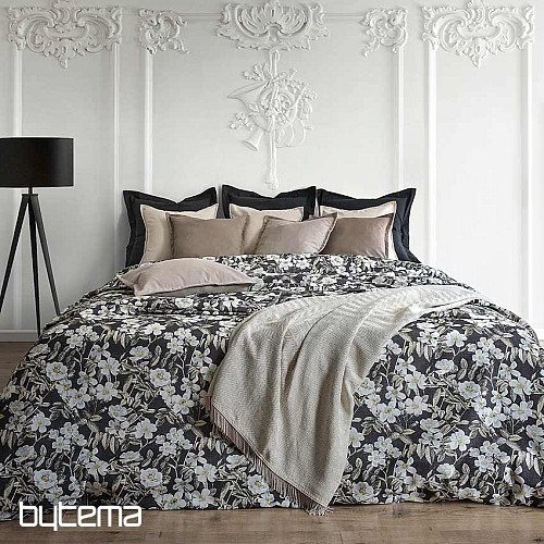 Tissu déco LEIRE noir