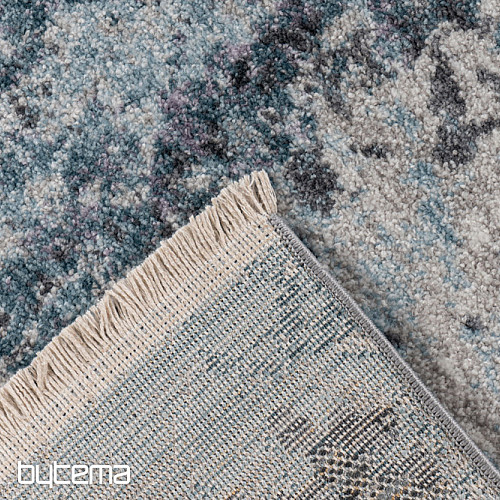 Tapis moderne MEDELLIN 400 argent / bleu