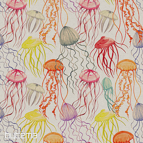 Tissu décoratif MEDUSA imprimé numérique