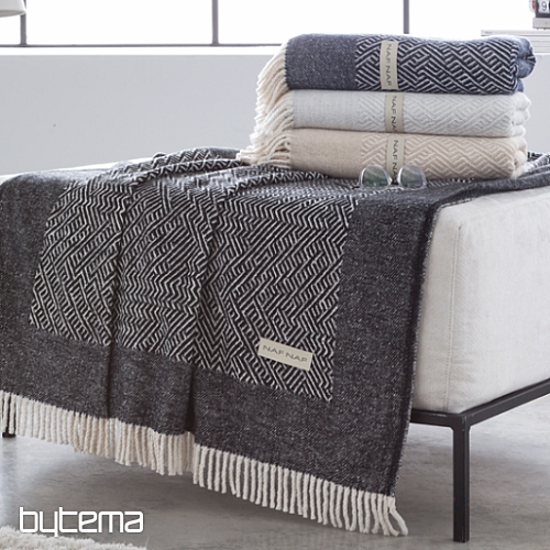 Plaid LUXE CISSE bleu marine