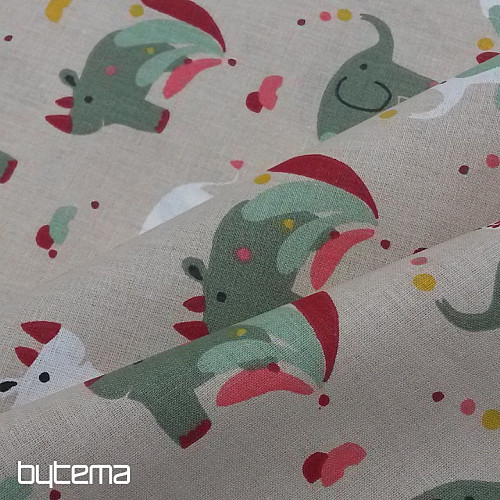 Tissu coton RHINOCÉROS