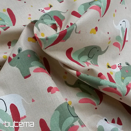 Tissu coton RHINOCÉROS