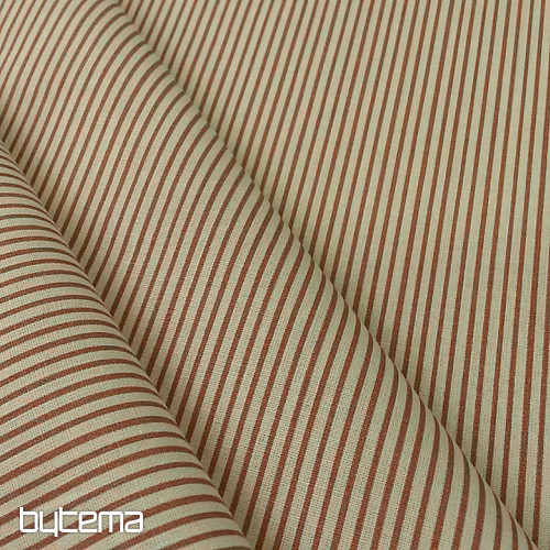 Tissu coton STRIP vieux rose