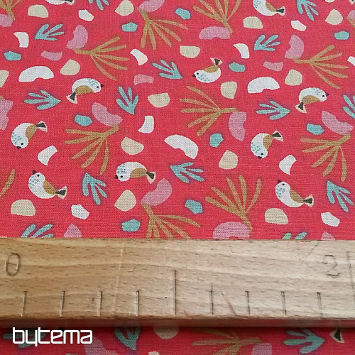 Tissu coton LIPO OISEAUX