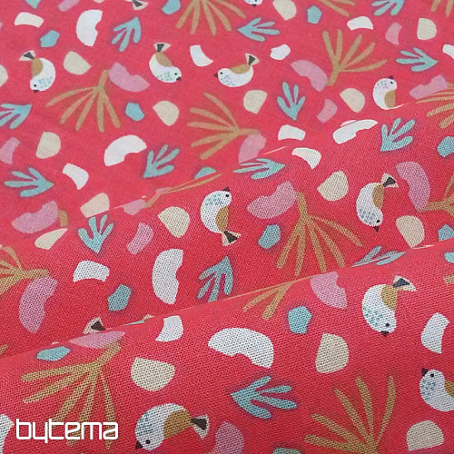 Tissu coton LIPO OISEAUX