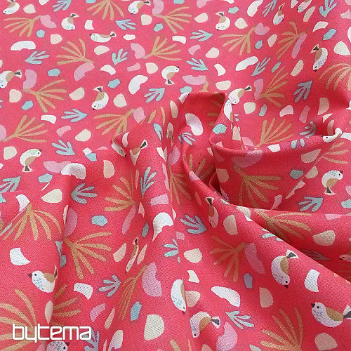Tissu coton LIPO OISEAUX