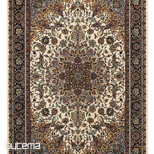 Tapis acrylique de luxe RAZIA 5503 marron / blanc