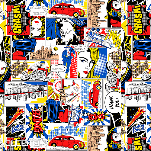 Tissu décoratif KOMIKS ROY