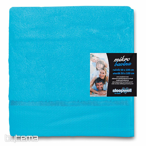 Serviette et drap de bain MIKRO turquoise