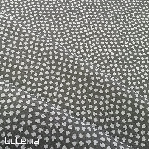 Tissu coton COEUR mentholé