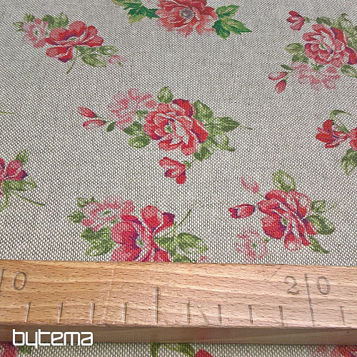 Tissu déco MARTA fleurs numérique