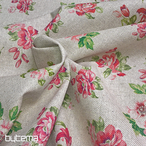 Tissu déco MARTA fleurs numérique