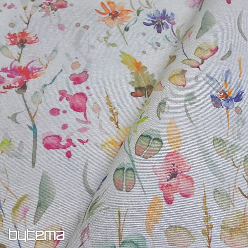 Tissu décoratif FLEURS D&#39;AZALÉE