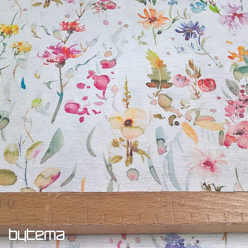 Tissu décoratif FLEURS D&#39;AZALÉE