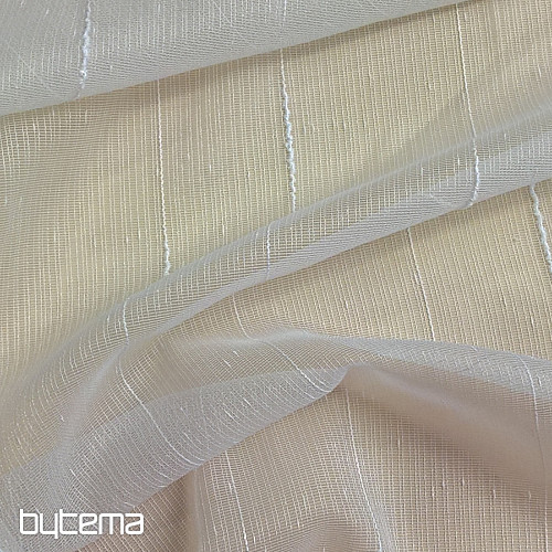 Rideau 2931/10 rayures blanc